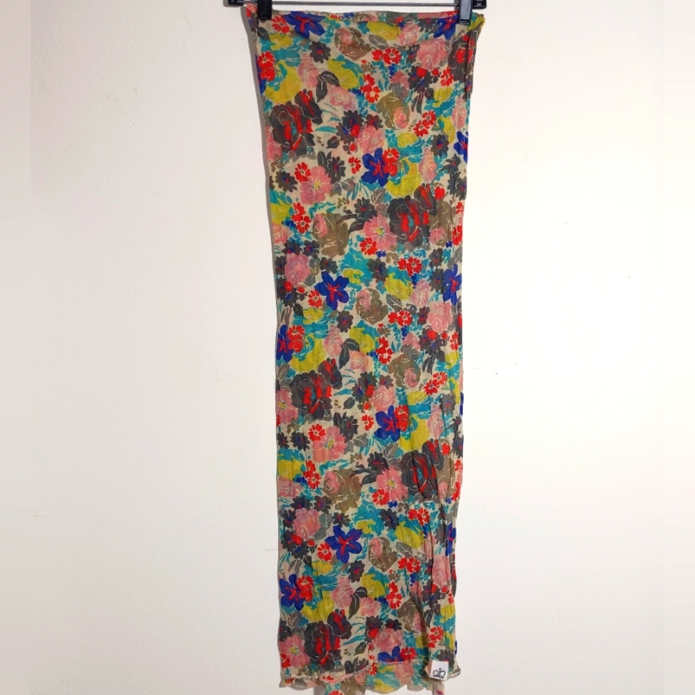 Crown Women's Cotton Blend Floral Scarf  Headwrap Shawl Wrap Multicolor